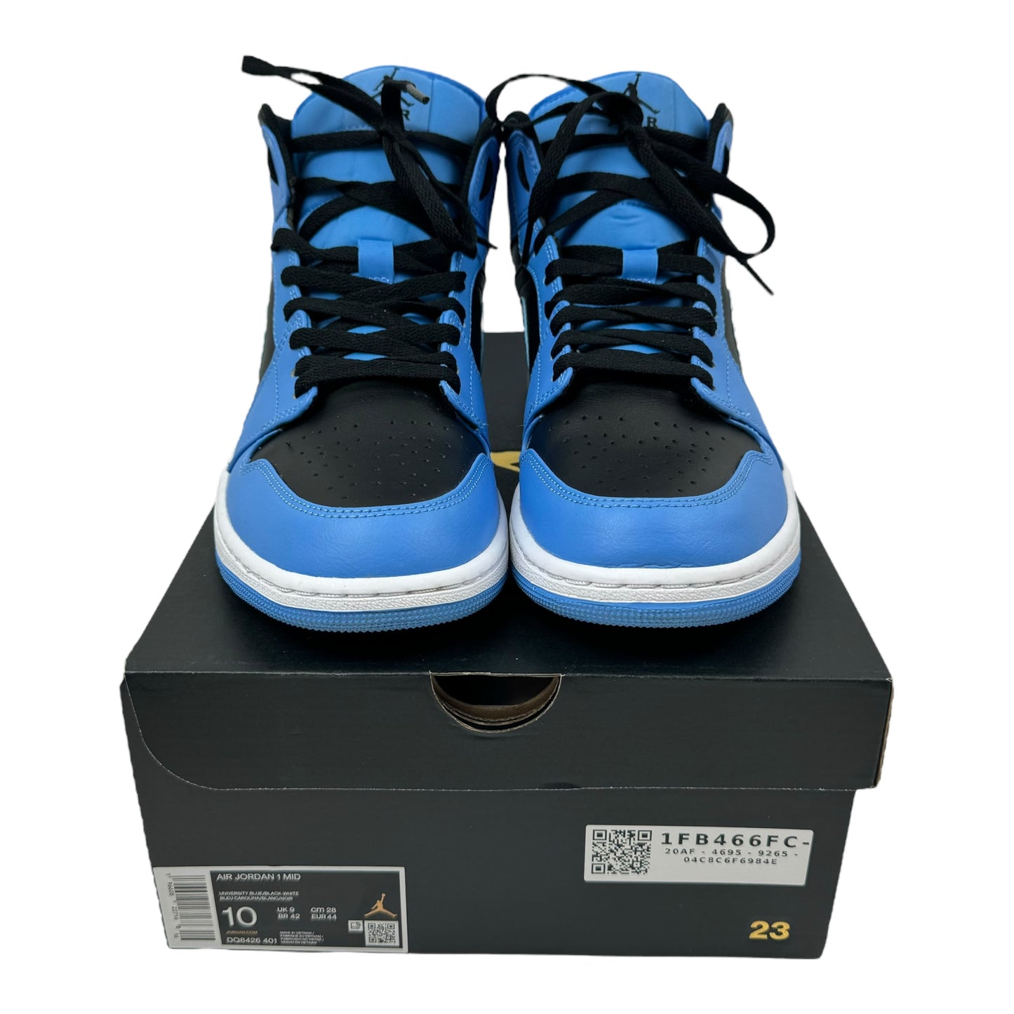 Jordan 1 Mid University Blue Black