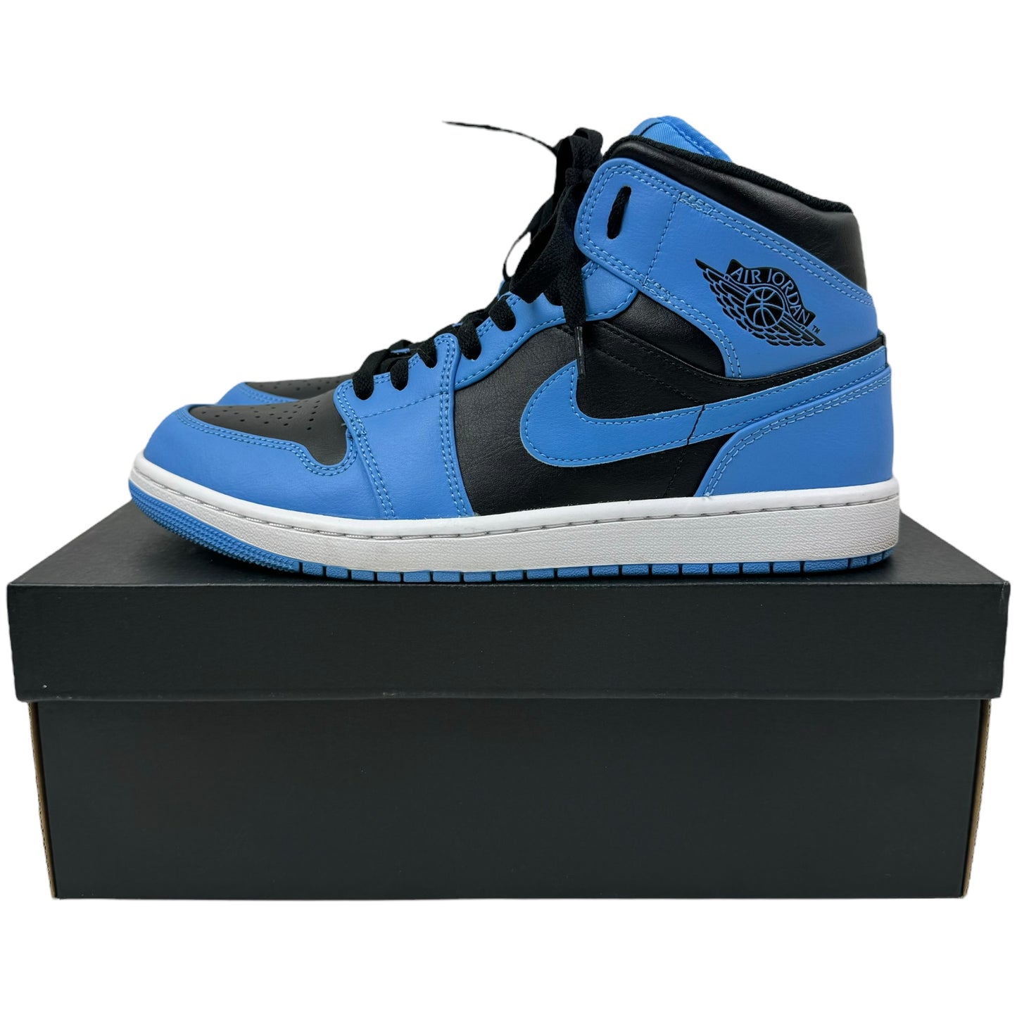 Jordan 1 Mid University Blue Black