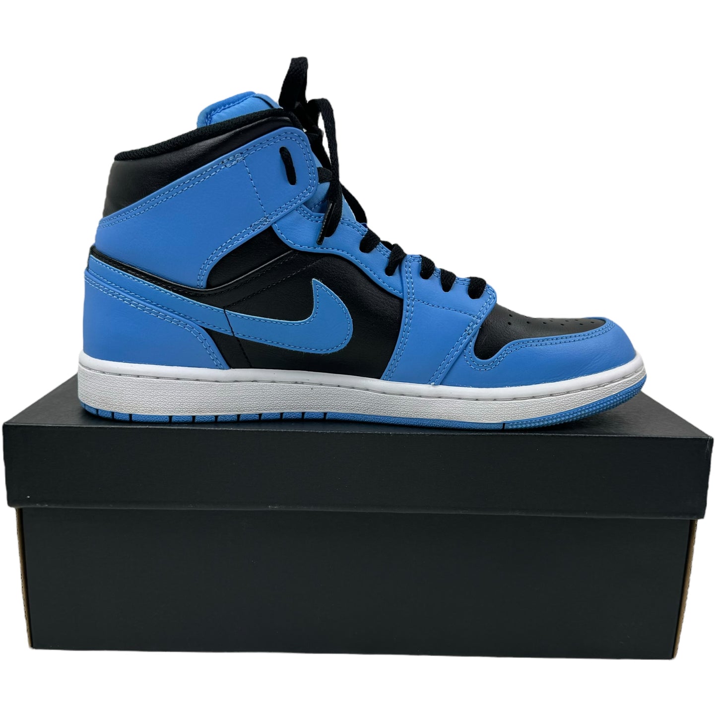 Jordan 1 Mid University Blue Black